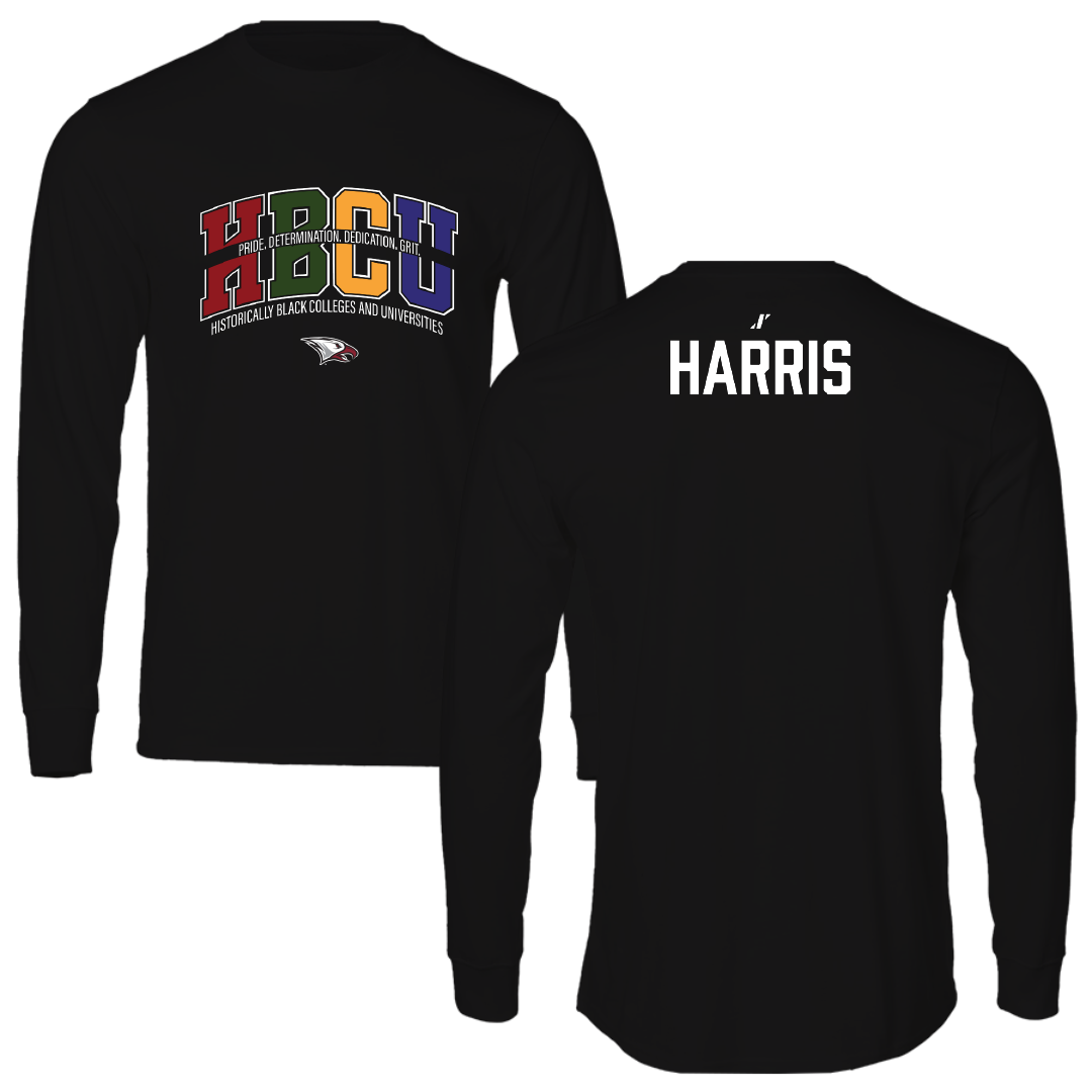 North Carolina Central University TF and XC Black HBCU Performance Long Sleeve - Jaeda Harris