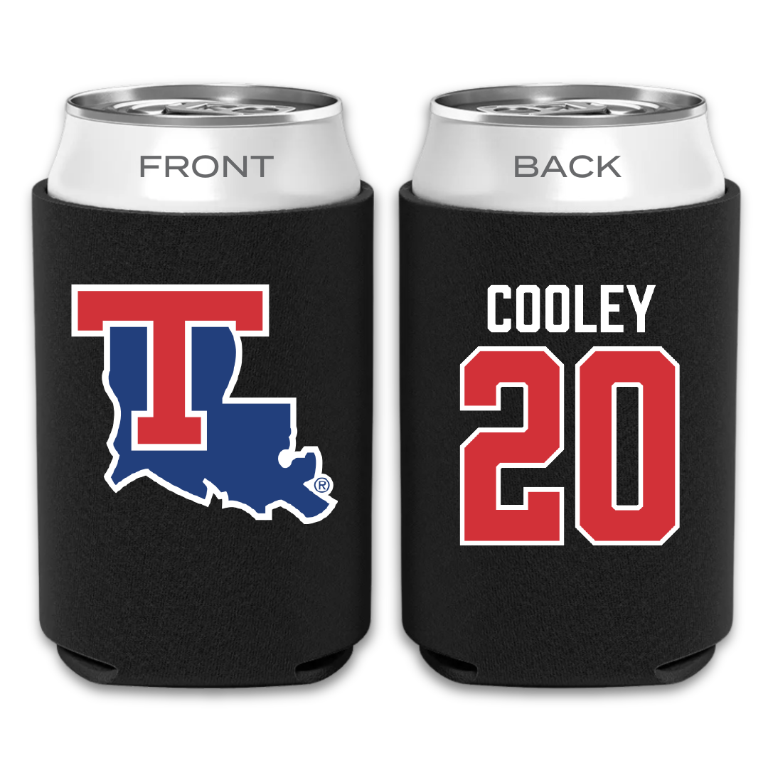 Louisiana Tech University Volleyball Black Can Cooler - #20 Megan Cooley