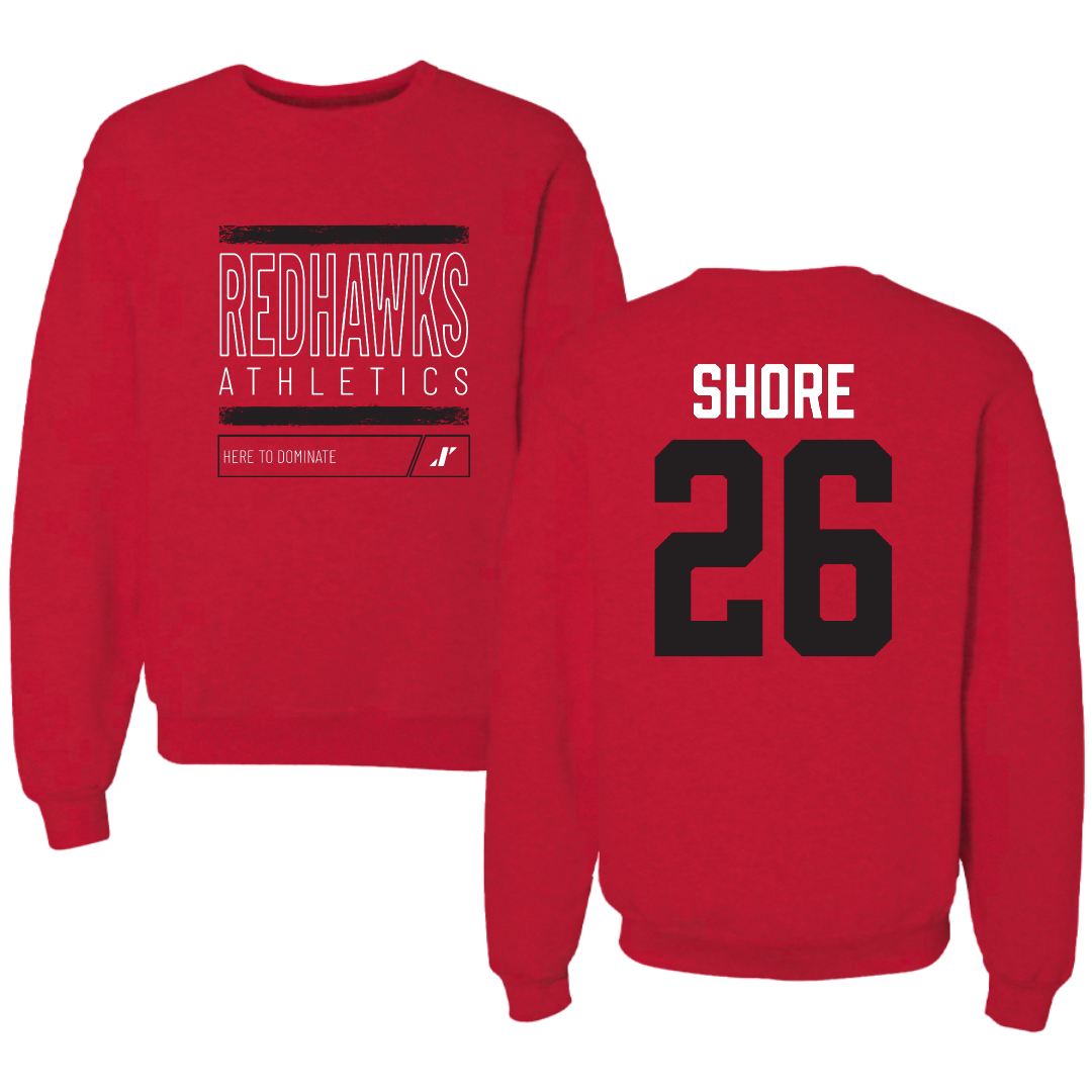 Southeast Missouri State University Softball Red Dominate Crewneck - #26 Aubrie Shore