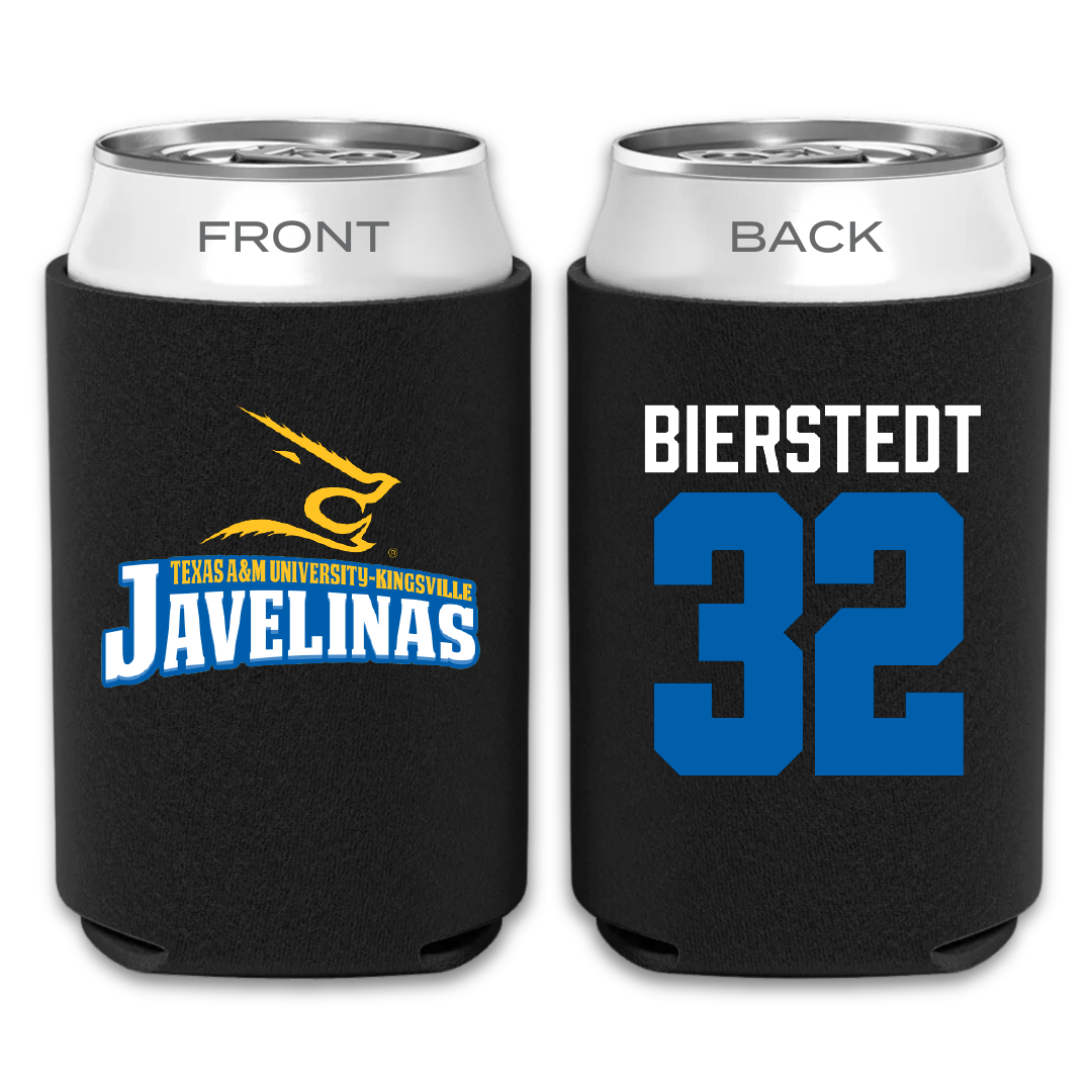 Texas A&M University-Kingsville Baseball Black Can Cooler - #32 Hondo Bierstedt