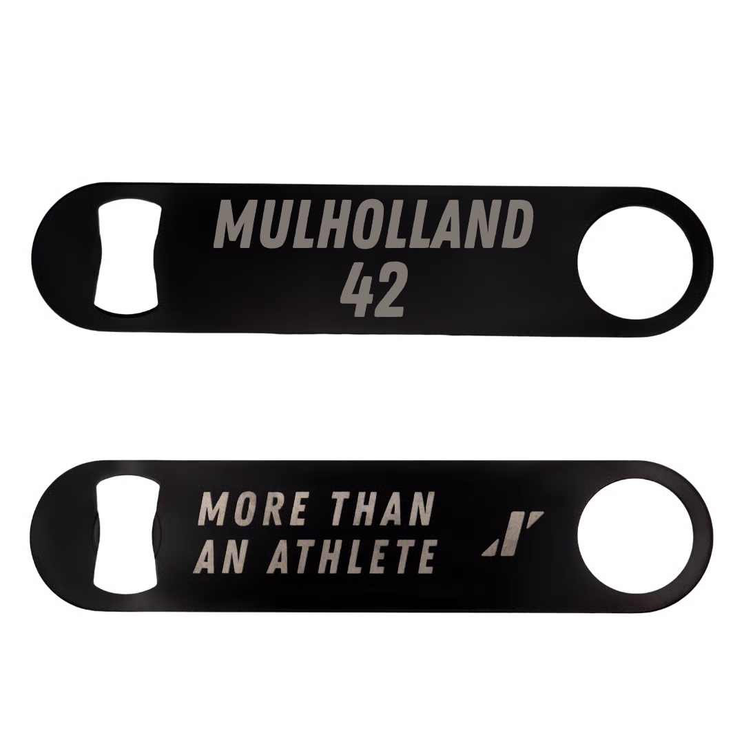 Baseball Black Bottle Opener - #42 Billy Mulholland