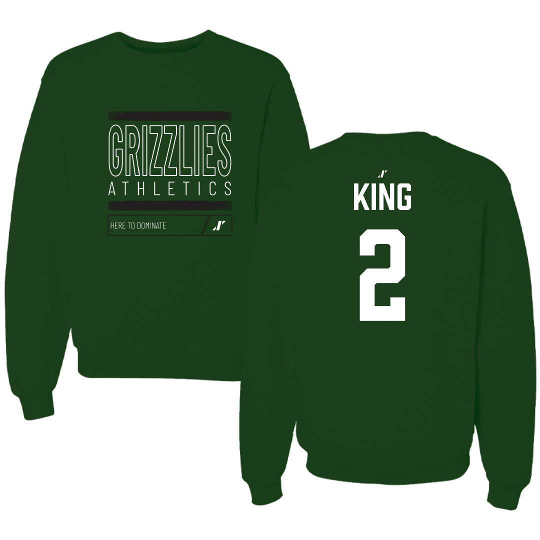 Adams State University Basketball (M) Forest Green Dominate Crewneck - #2 Jayce King