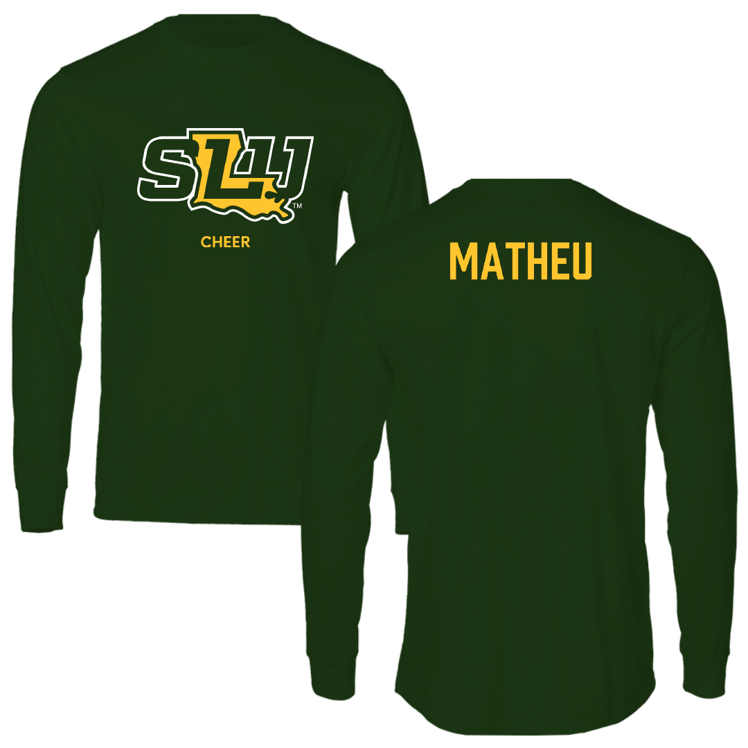 Southeastern Louisiana University Cheer Forest Green Performance Long Sleeve - Rickie Matheu