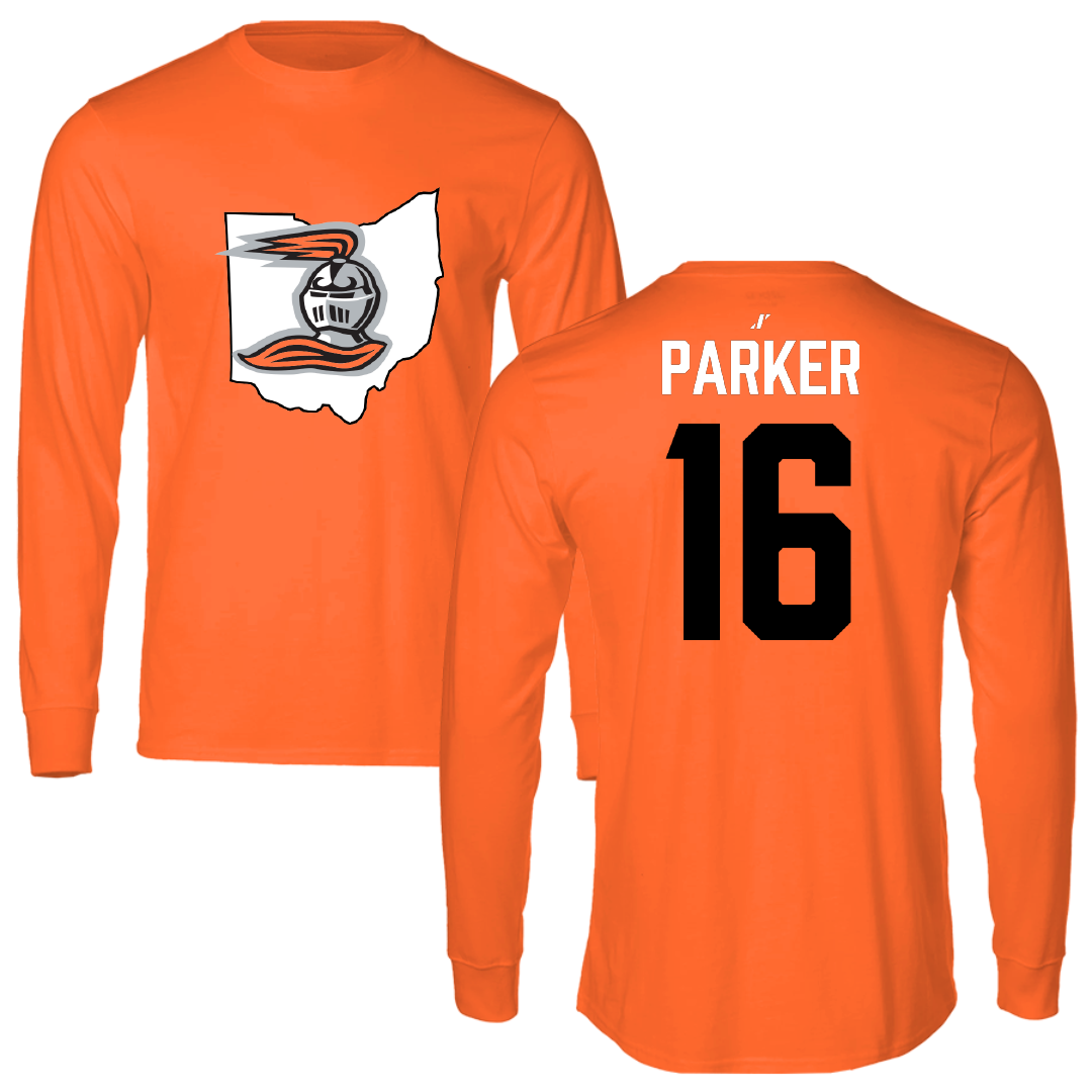 Heidelberg University Lacrosse Orange State Performance Long Sleeve - #16 Colin Parker