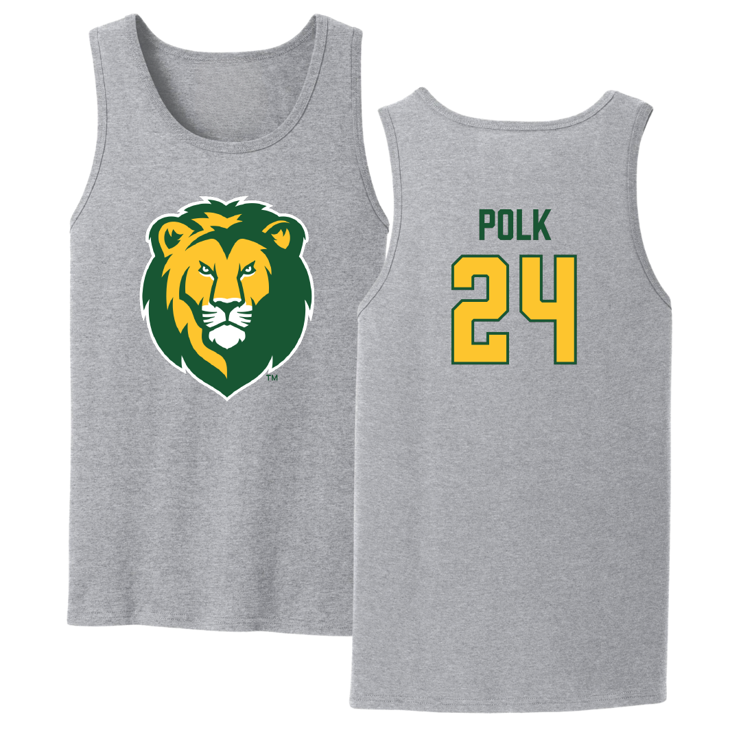 Southeastern Louisiana University Baseball Sport Gray Tank Top - #24 Lakin Polk