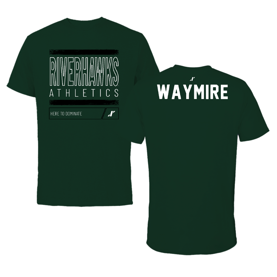 Northeastern State University Golf Forest Green Dominate Tee - Cole Waymire