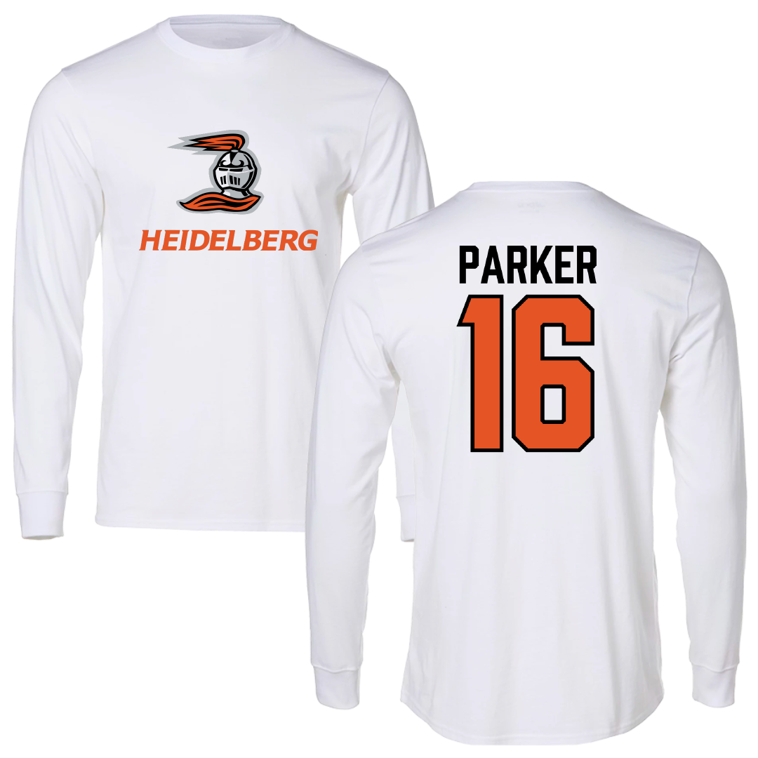 Heidelberg University Lacrosse White Long Sleeve - #16 Colin Parker