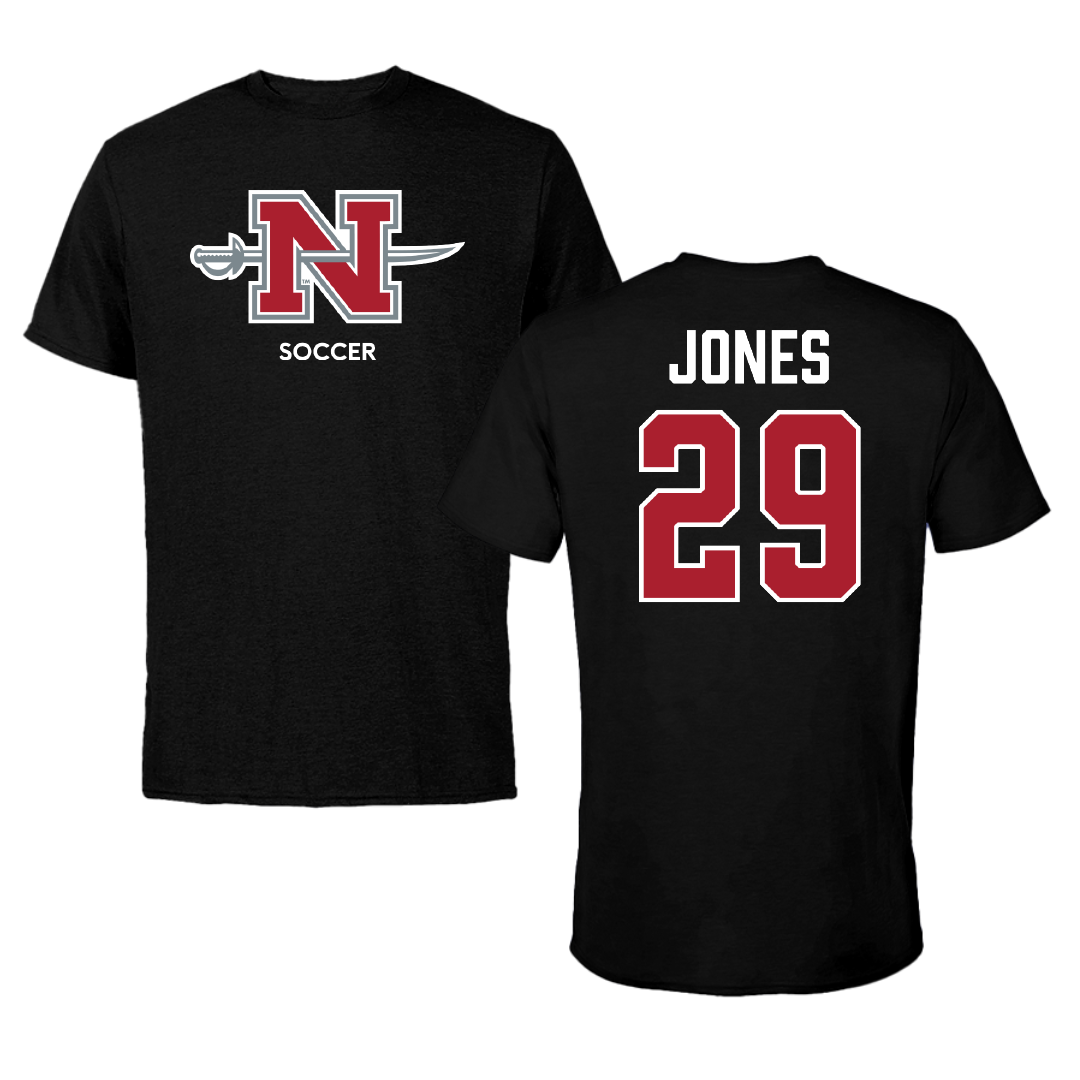 Nicholls State University Soccer (W) Black Mascot Tee - #29 Allie Jones