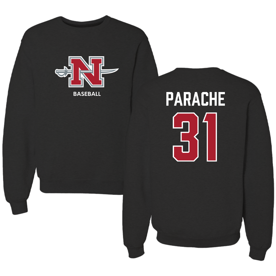 Nicholls State University Baseball Black Mascot Crewneck - #31 Nuno Parache