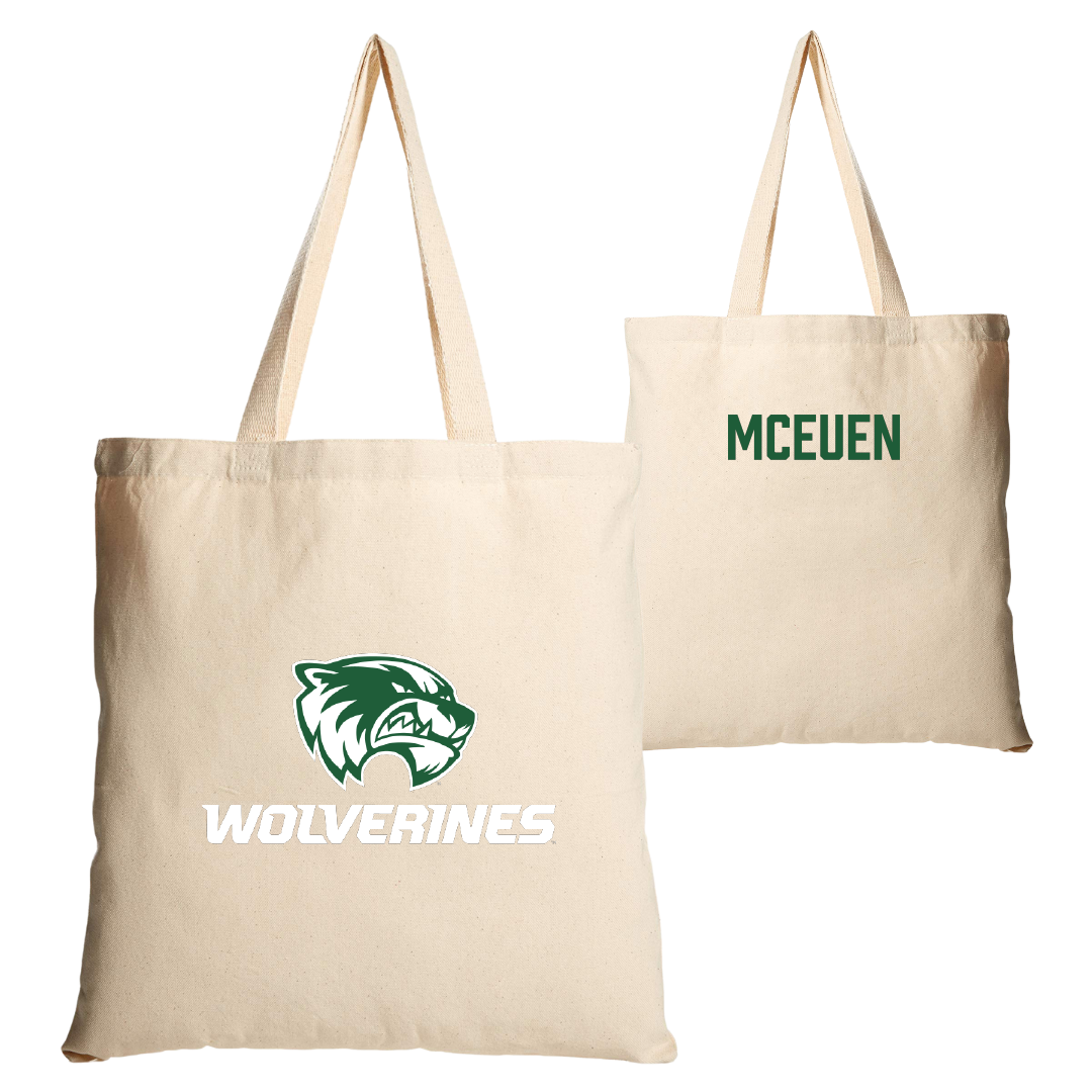 Utah Valley University TF and XC Tan Canvas Tote Bag - Kali McEuen