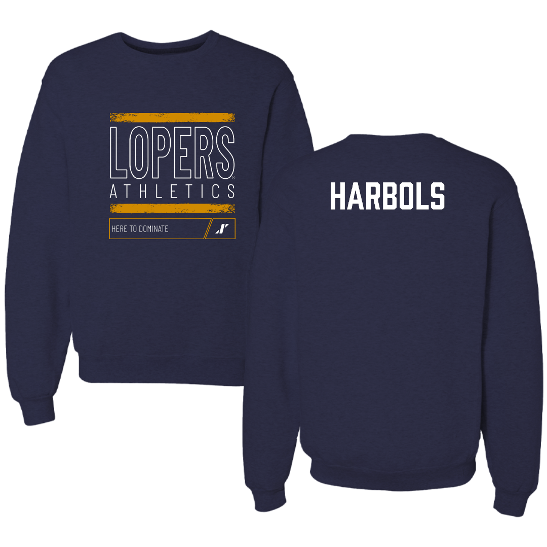 University of Nebraska at Kearney TF and XC Navy Dominate Crewneck - Richard Harbols