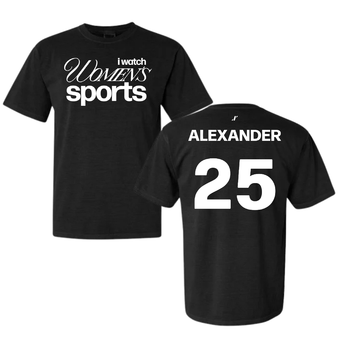 University of Nevada-Las Vegas Basketball Black WHM Comfort Colors Tee - #25 Aaliyah Alexander
