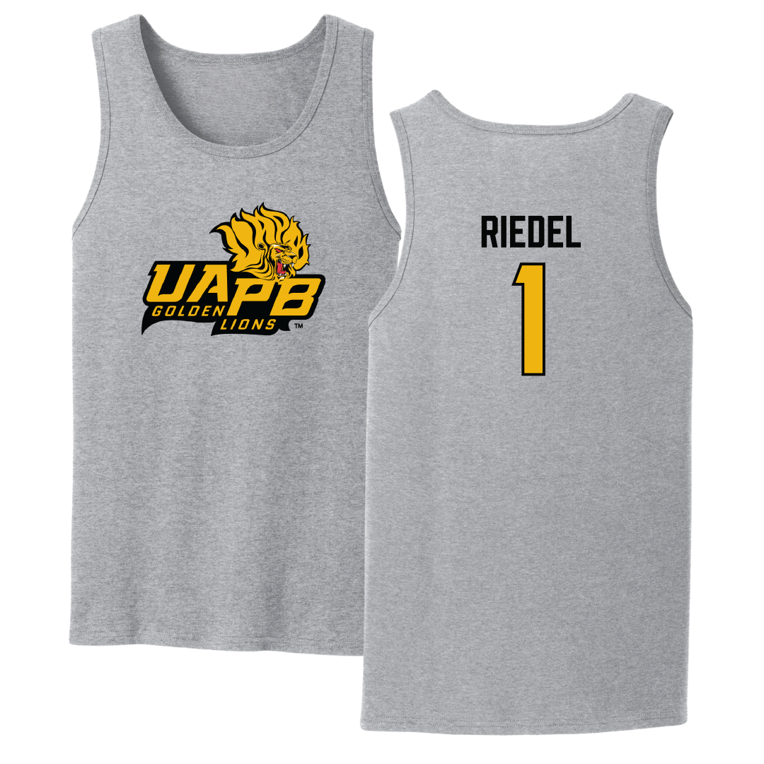 University of Arkansas-Pine Bluff Soccer Sport Gray Tank Top - #1 Makaila Riedel