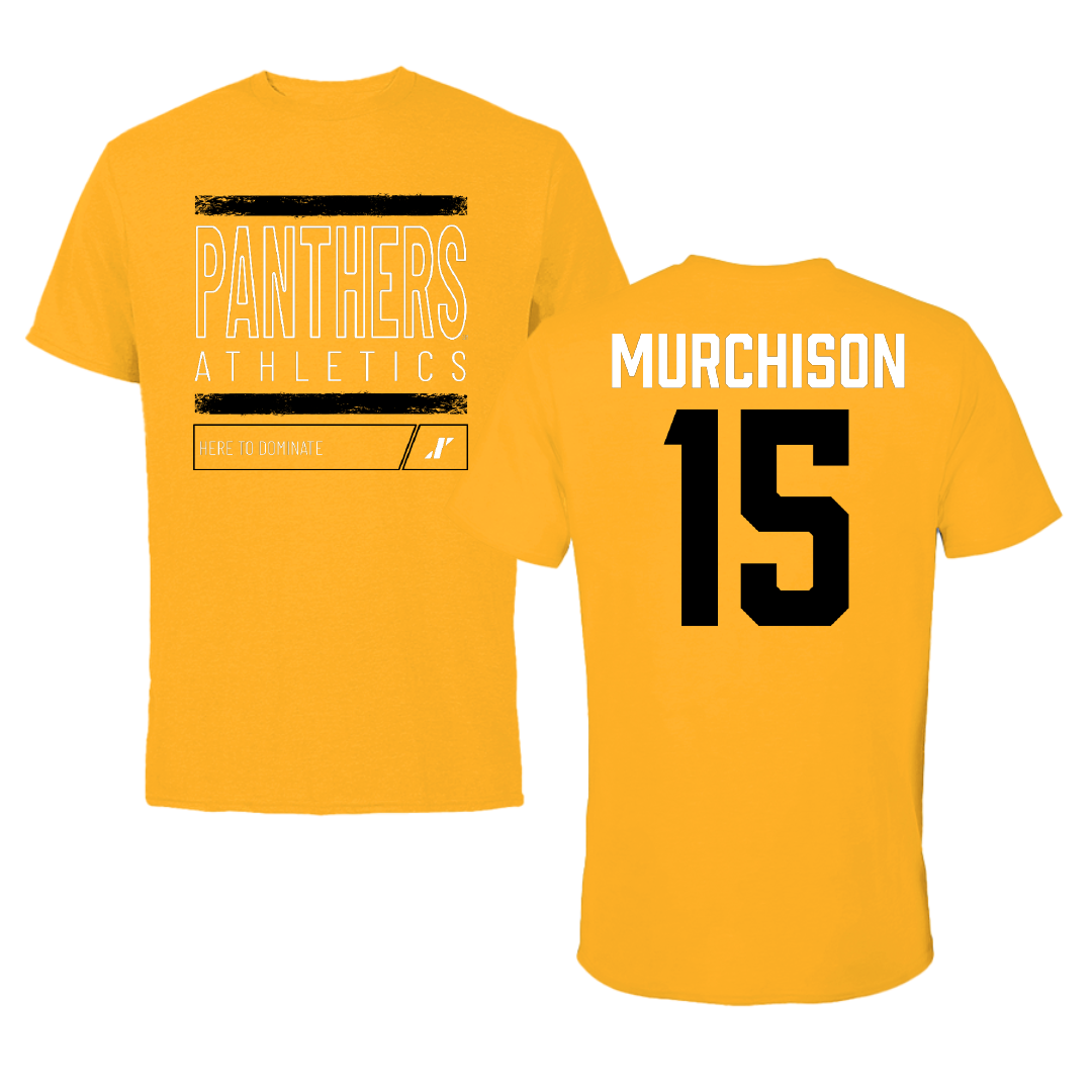 University of Wisconsin-Milwaukee Basketball Gold Dominate Tee - #15 Simeon Murchison