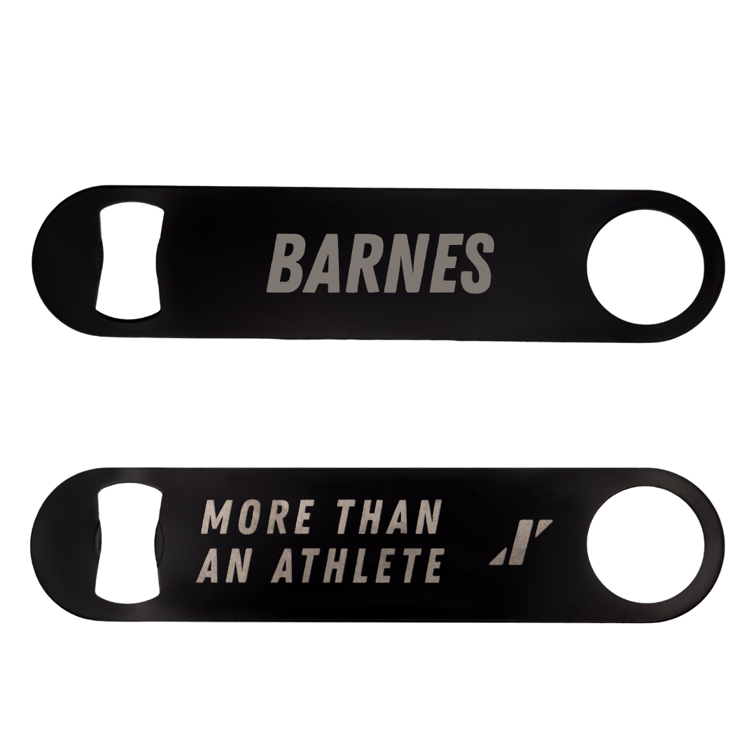 St. Bonaventure University Tennis Black Bottle Opener - Kelly Barnes