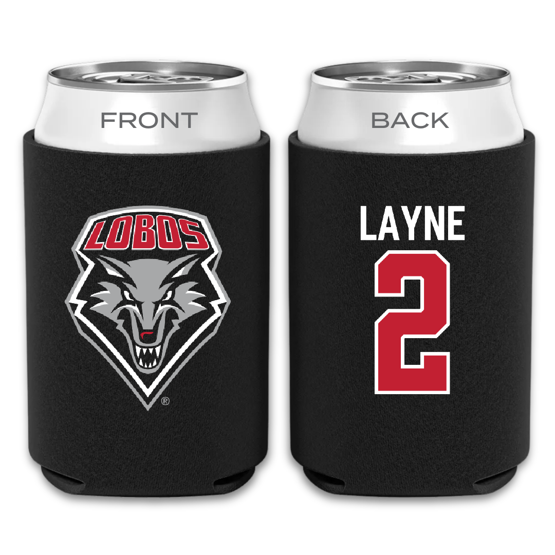 University of New Mexico Football Black Can Cooler - #2 Jack Layne