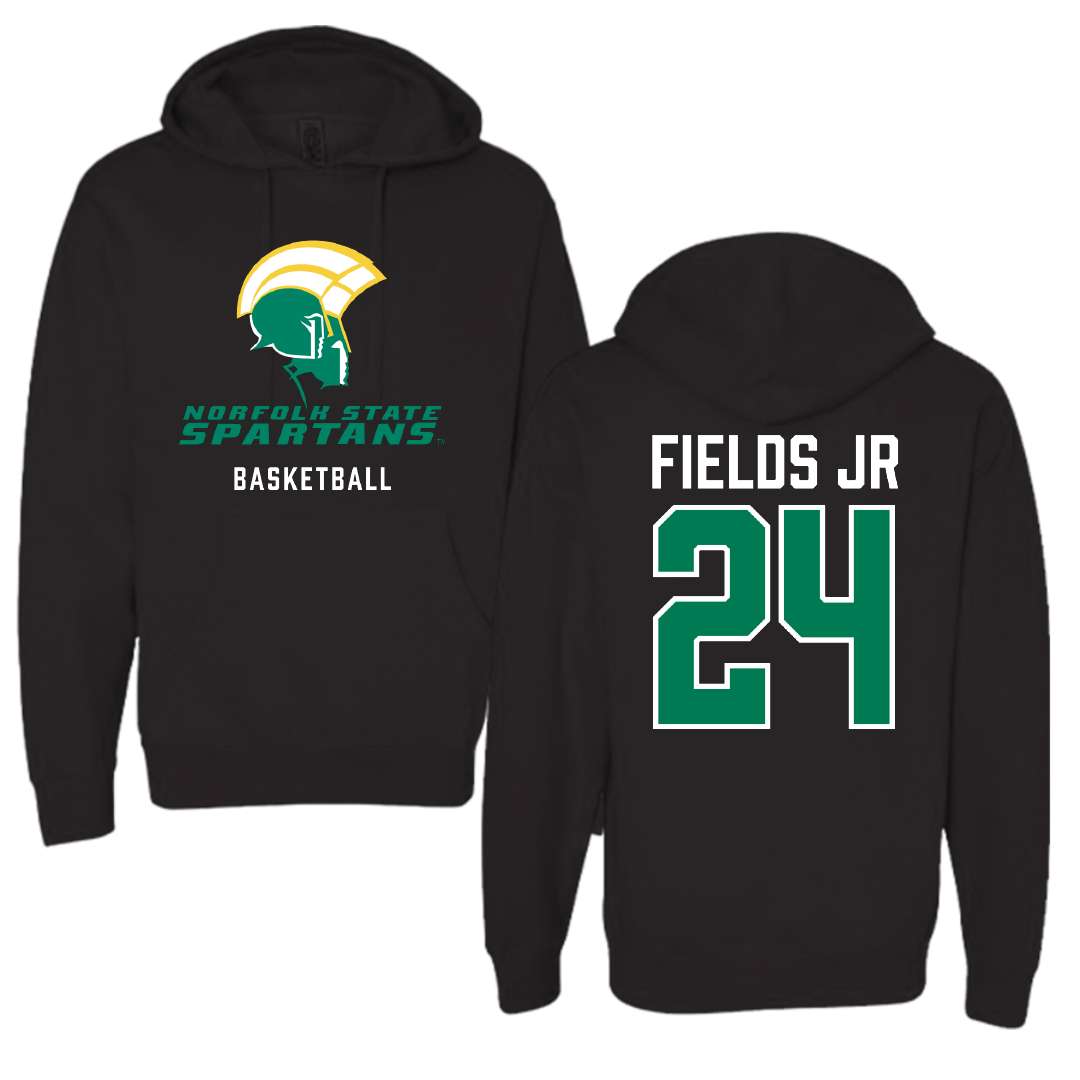 Norfolk State University Basketball Black Hoodie - #24 Chris Fields Jr
