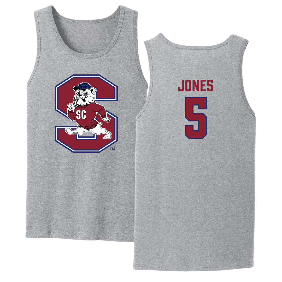South Carolina State University Football Sport Gray Tank Top - #5 Tyler Jones