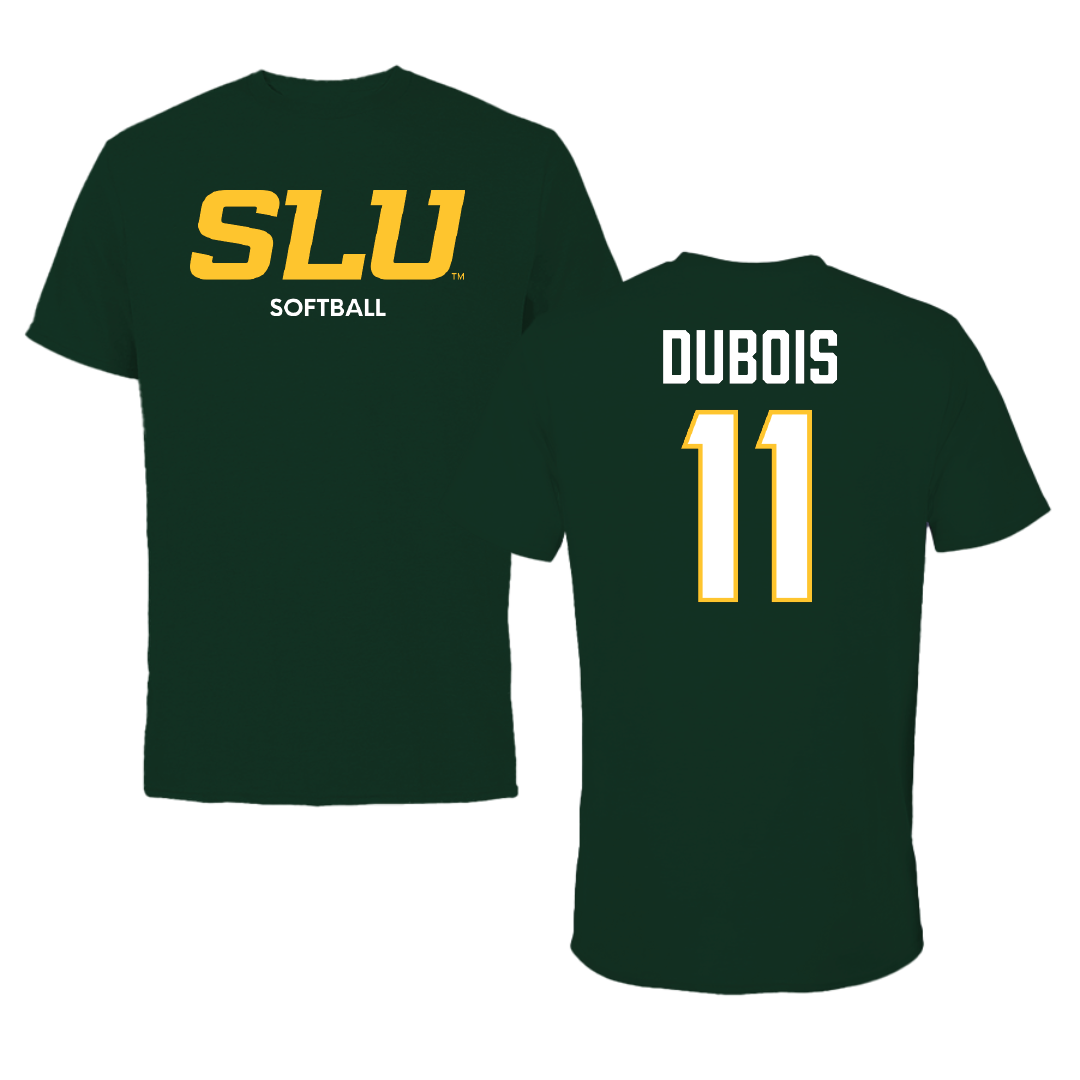 Southeastern Louisiana University Softball Forest Green Performance Tee - #11 Ellie DuBois