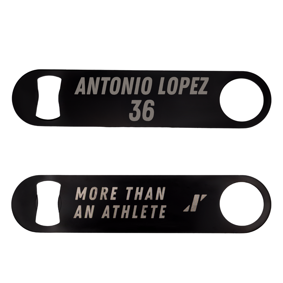 Jackson State University Soccer Black Bottle Opener - #36 Karime Antonio Lopez