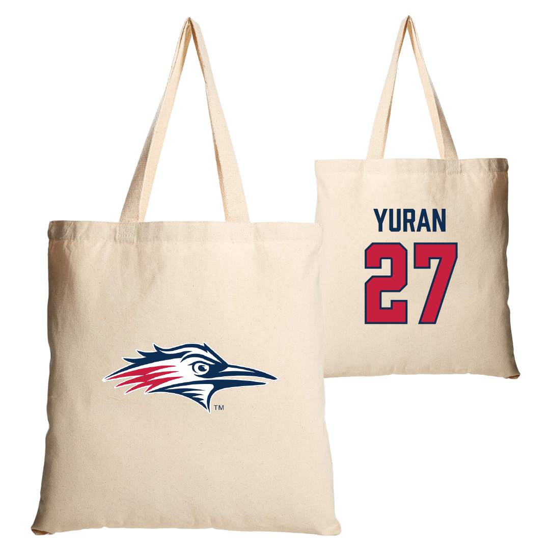 Metropolitan State University of Denver Baseball Tan Canvas Tote Bag - #27 Cam Yuran