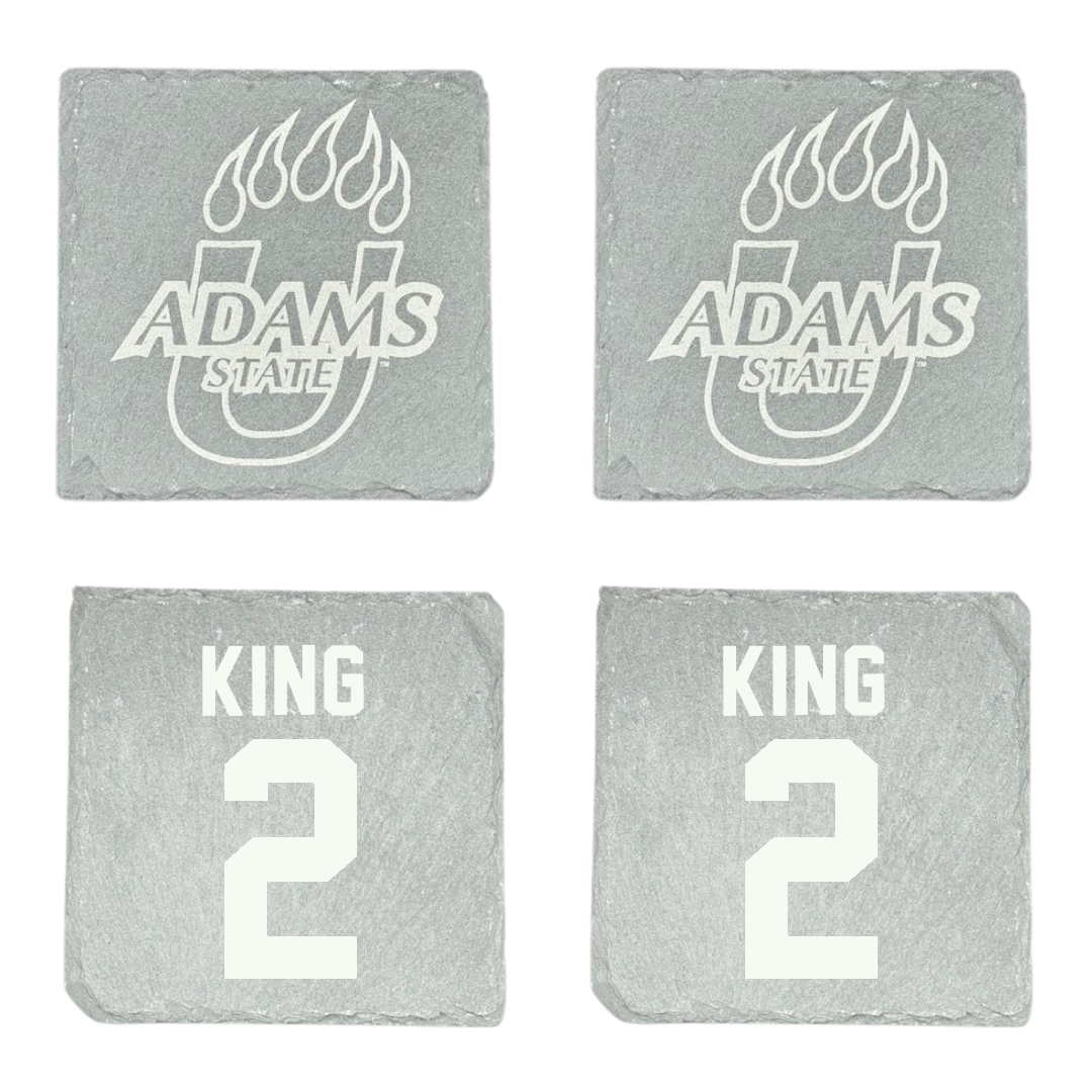 Adams State University Basketball (M) Stone Coaster (4 Pack)  - #2 Jayce King
