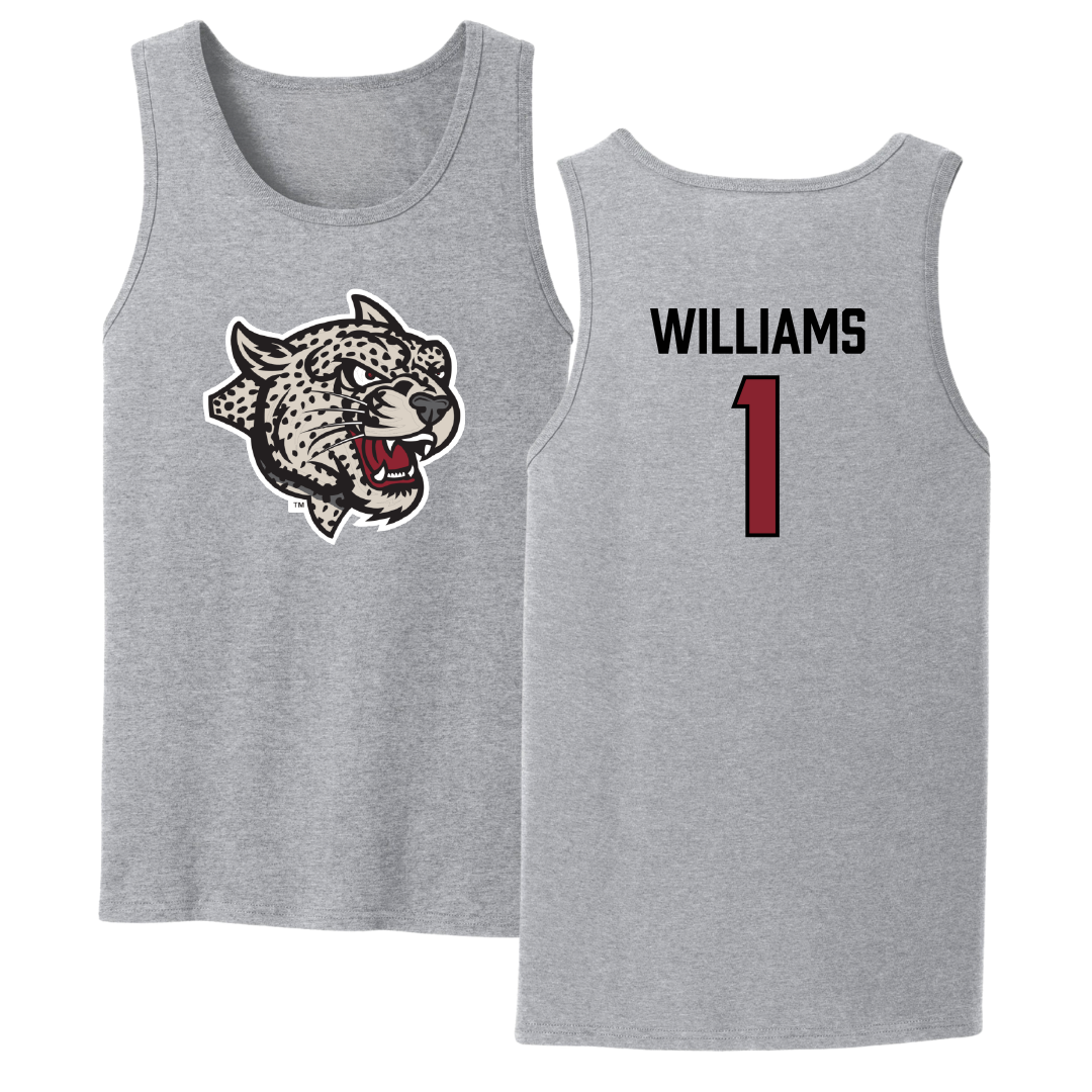 Lafayette College Basketball Sport Gray Tank Top - #1 Caleb Williams
