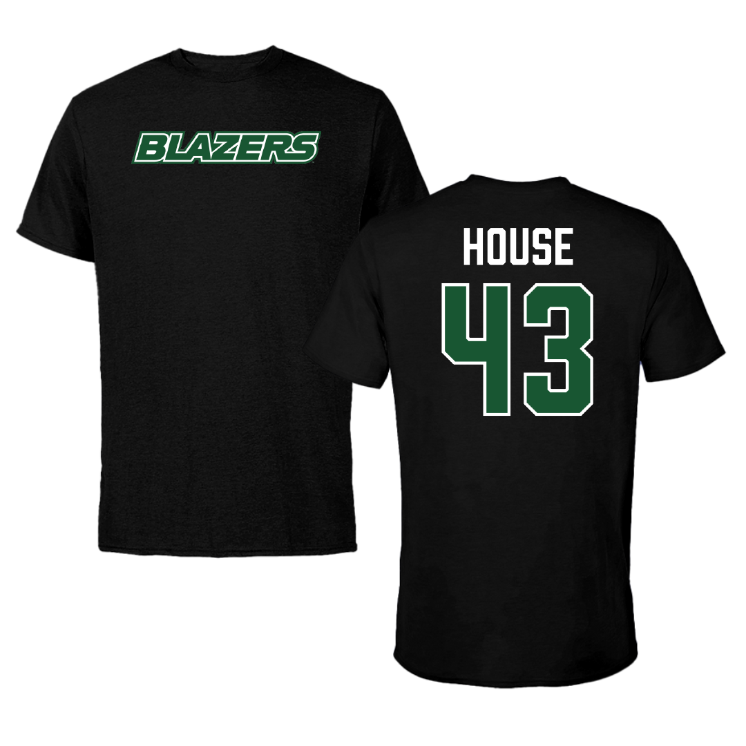University of Alabama at Birmingham Baseball Black Performance Tee - #43 Brooks House