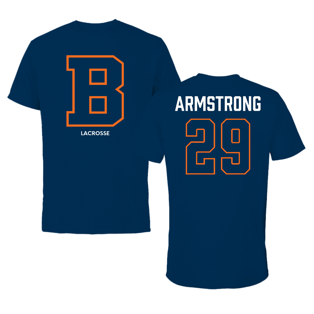 Bucknell University Lacrosse (M) Navy Tee - #29 Thomas Armstrong