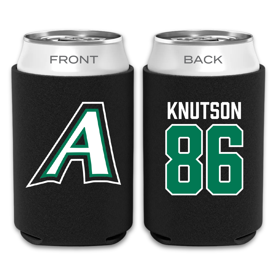 Adams State University Football Black Can Cooler - #86 Kelin Knutson