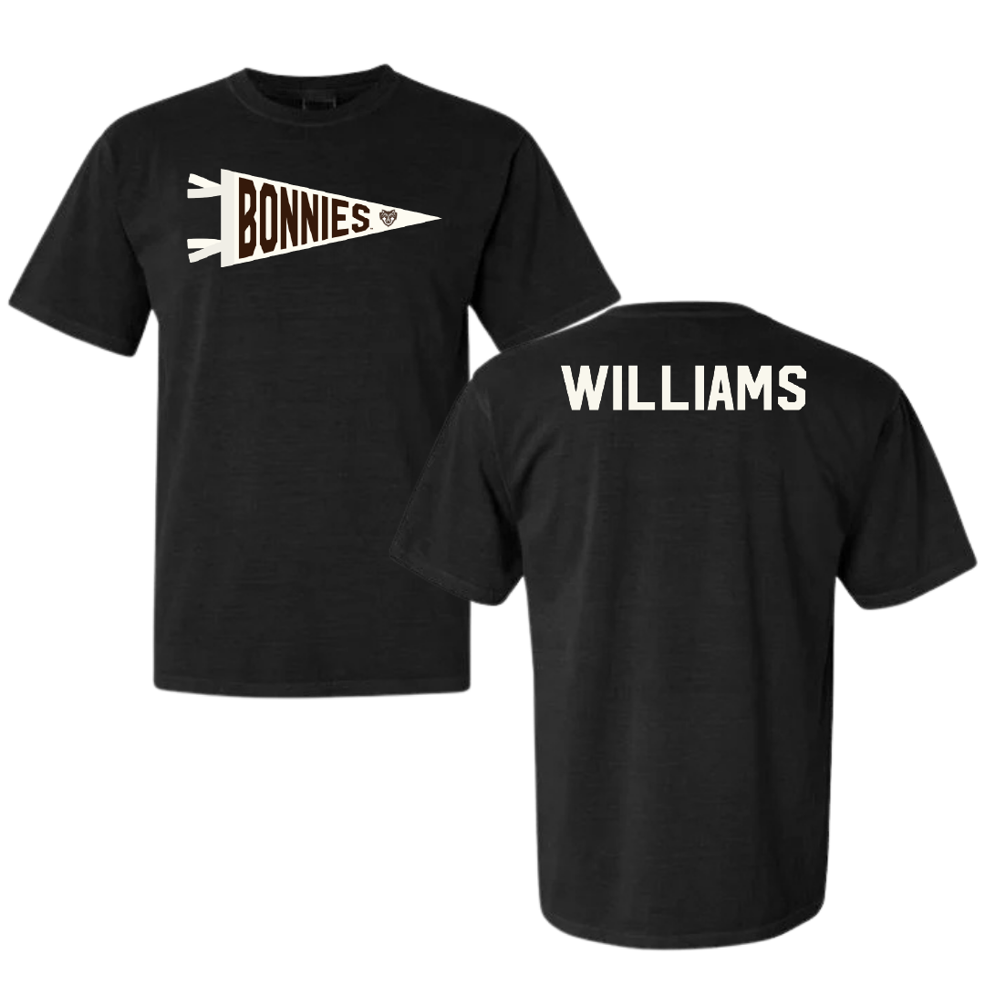 St. Bonaventure University Golf Black Pennant Comfort Colors Tee - Gabe Williams