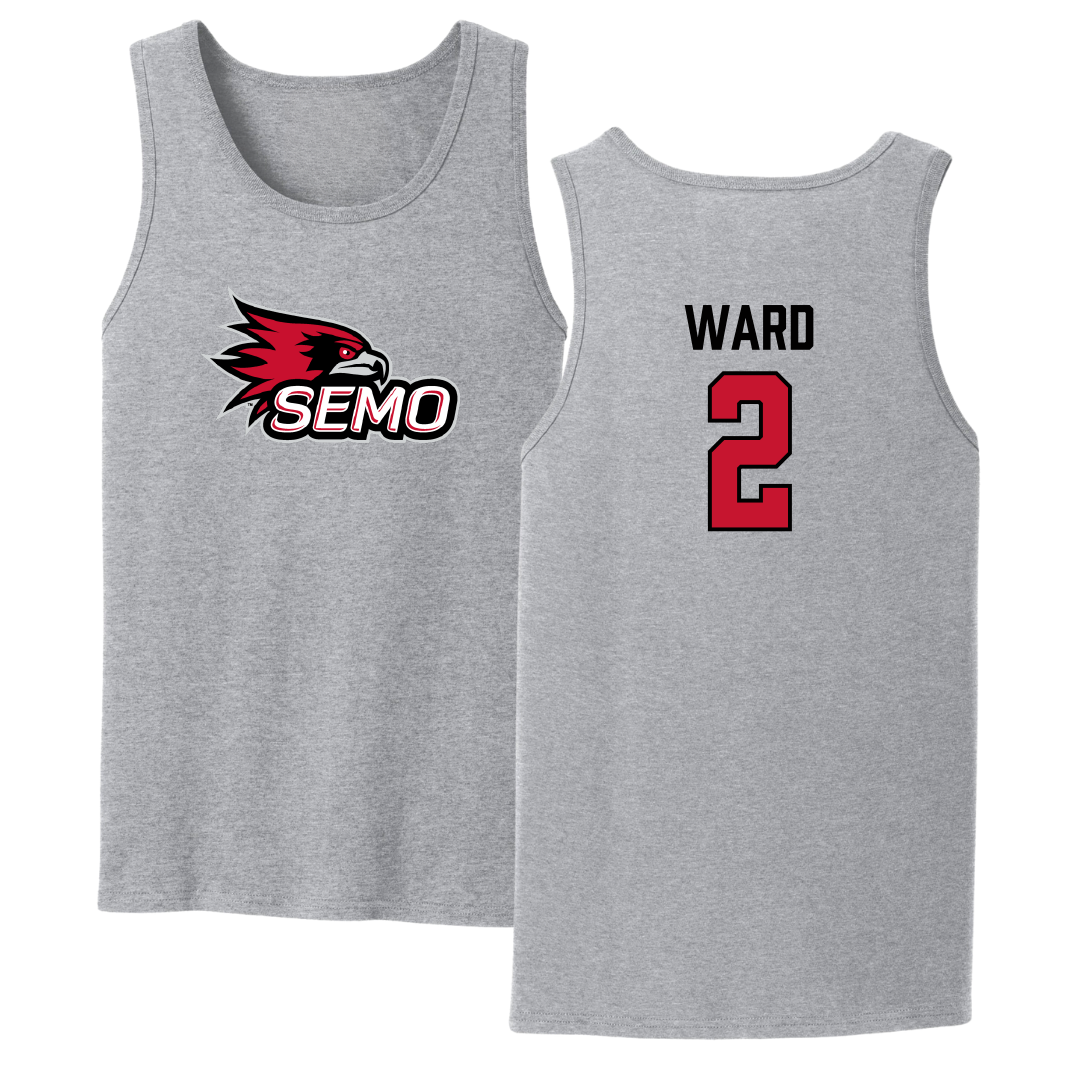 Southeast Missouri State University Basketball Sport Gray Tank Top - #2 BJ Ward
