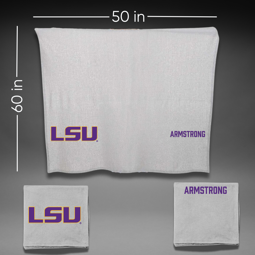 Louisiana State University TF and XC Gray Blanket - Alia Armstrong