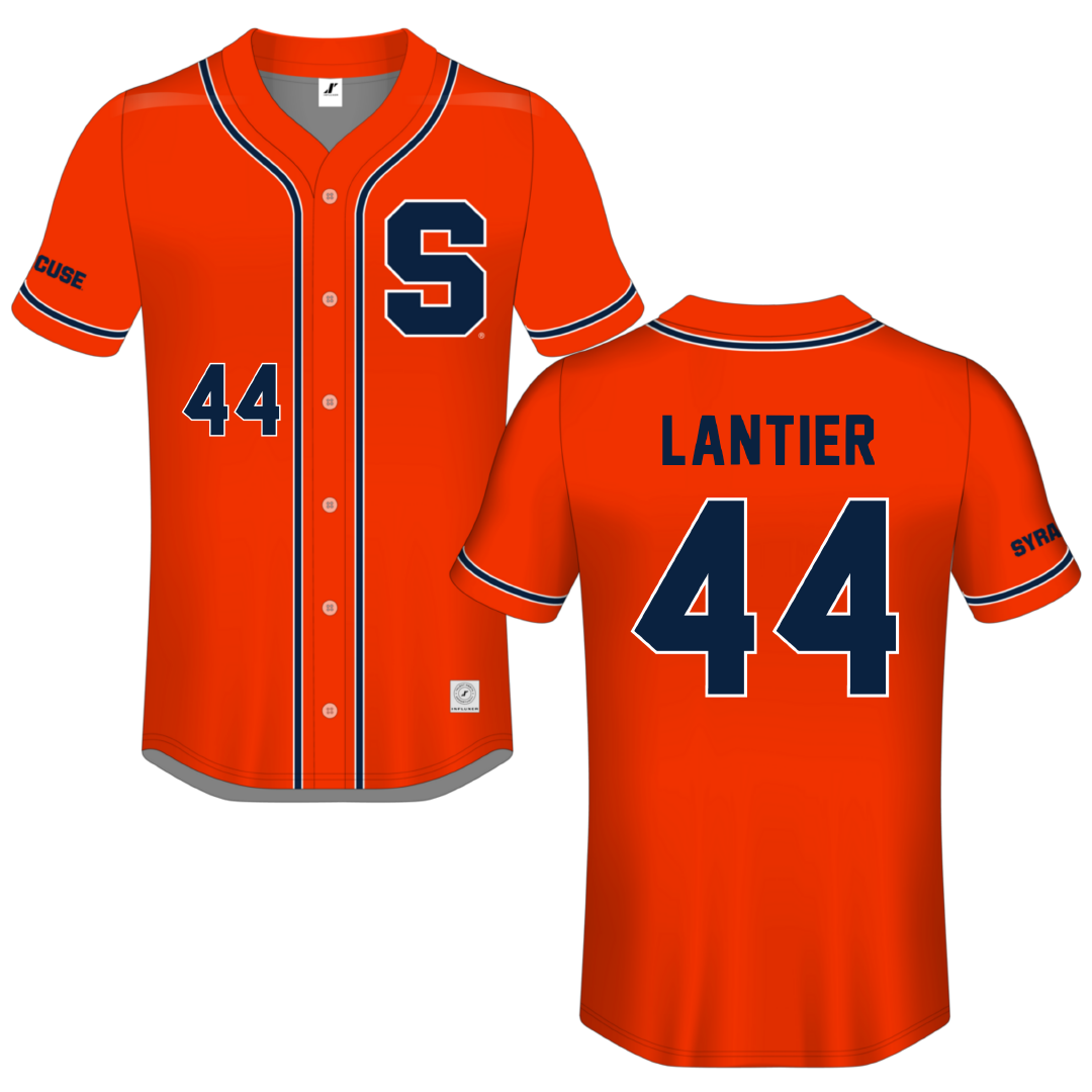 Syracuse University Orange Button-Down Jersey - #44 Gabby Lantier