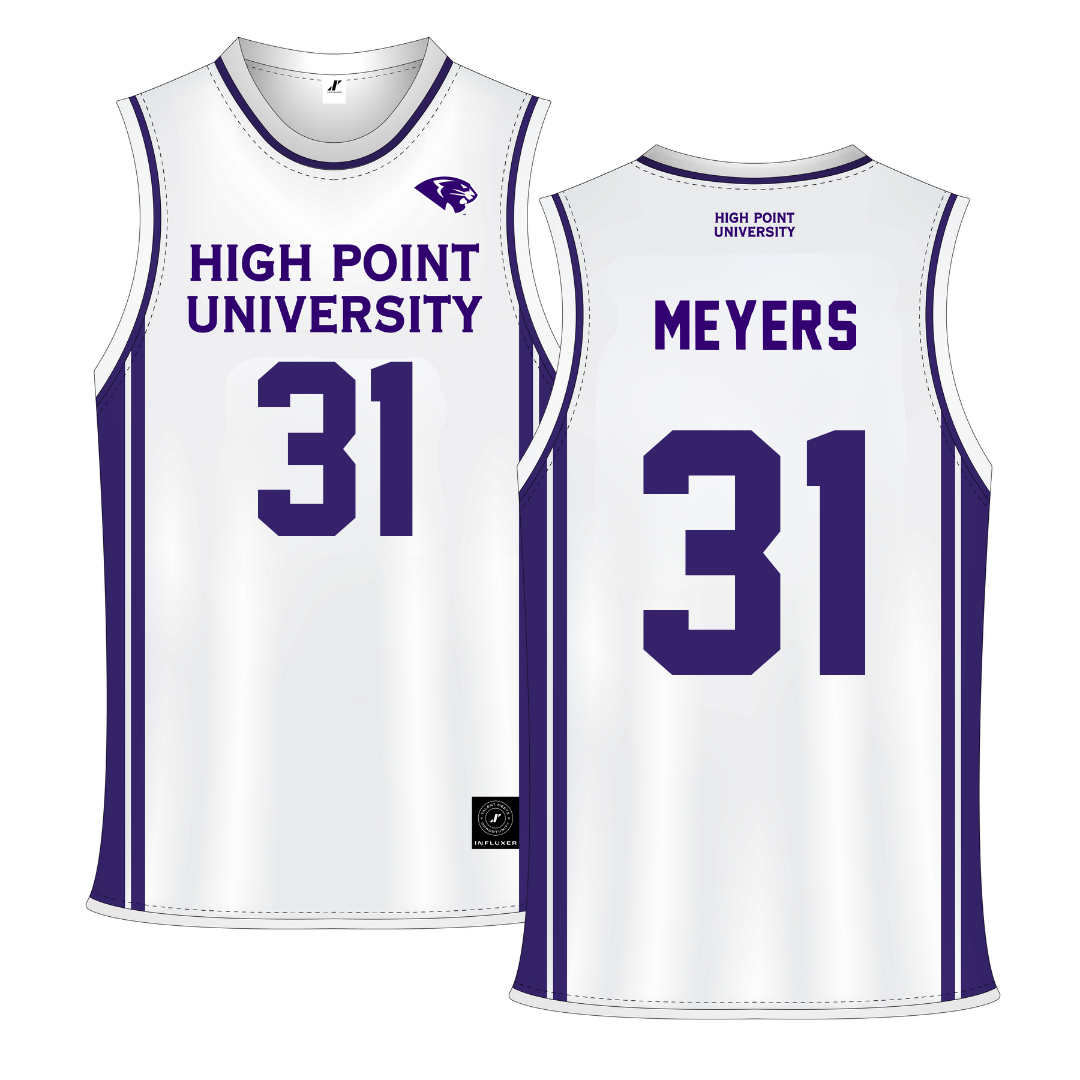 High Point University White Basketball Jersey - #31 Audrey Meyers