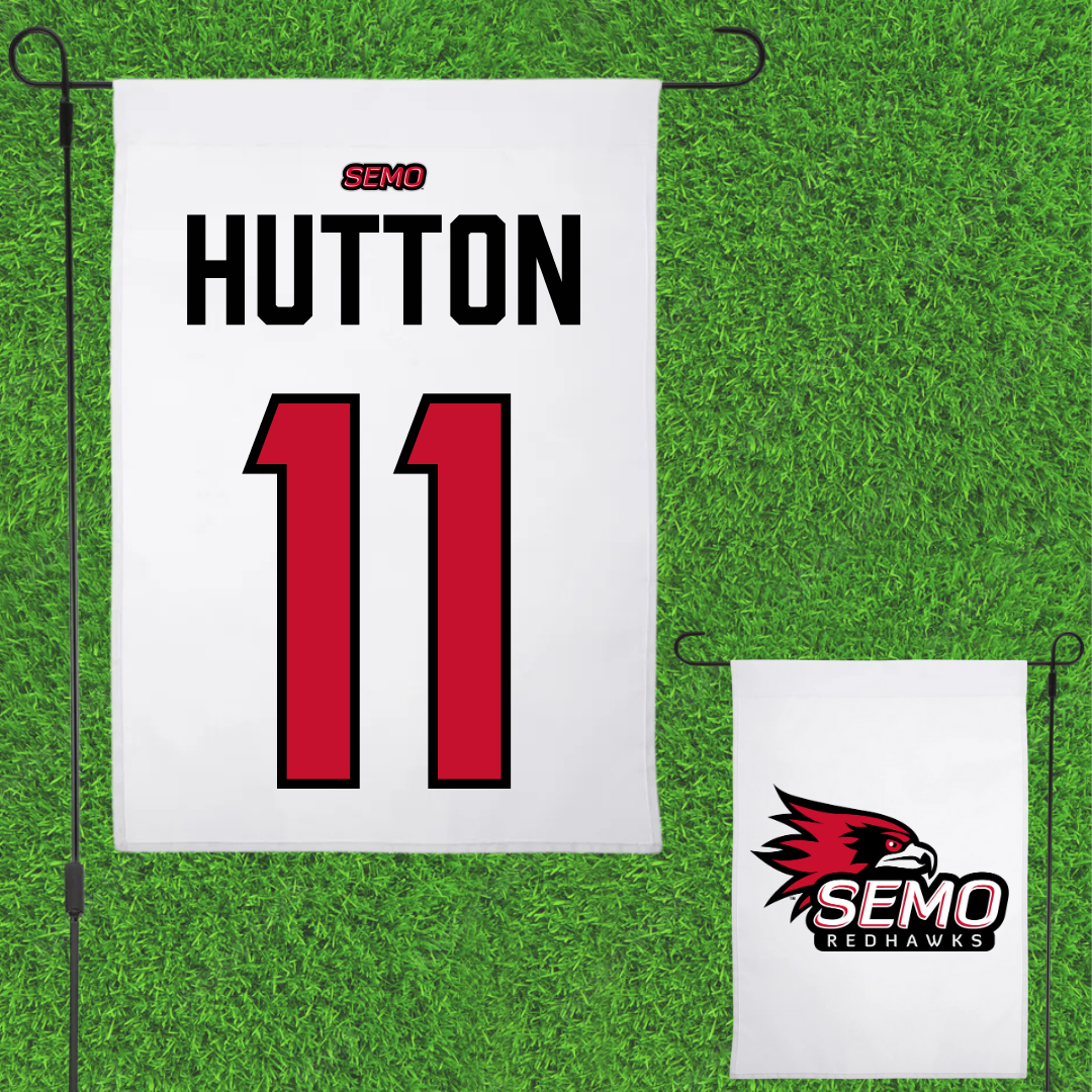 Southeast Missouri State University Softball White Garden Flag - #11 Kamden Hutton