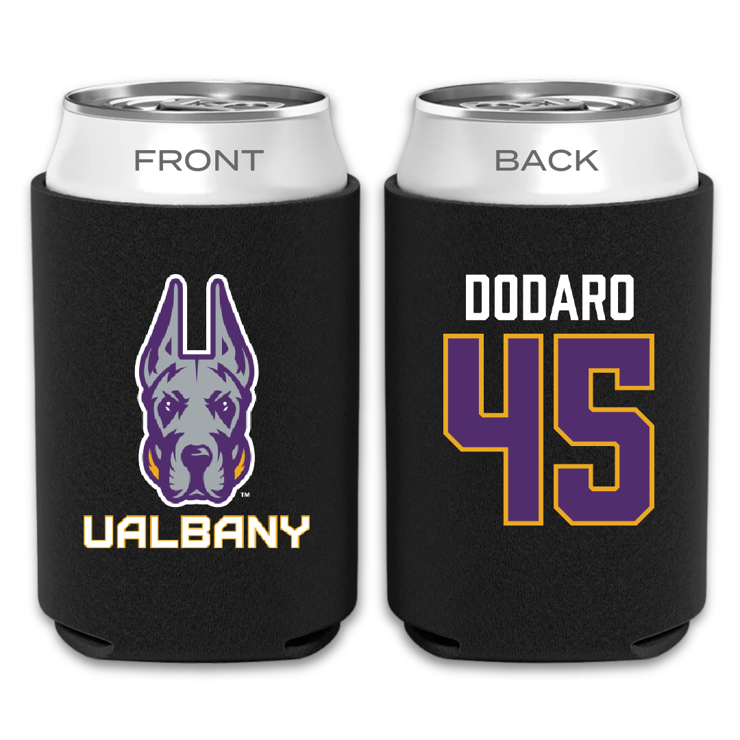 University at Albany Football Black Can Cooler - #45 John Dodaro