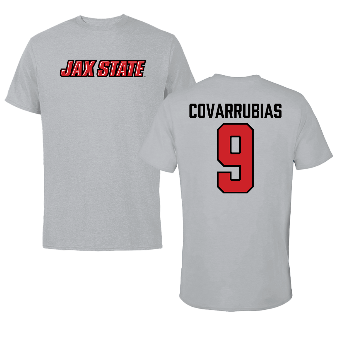 Jacksonville State University Bowling Sport Gray Tee - #9 Keyla Covarrubias
