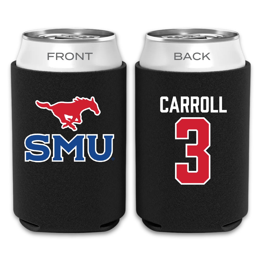 Southern Methodist University Football Black Can Cooler - #3 Jamarion Carroll