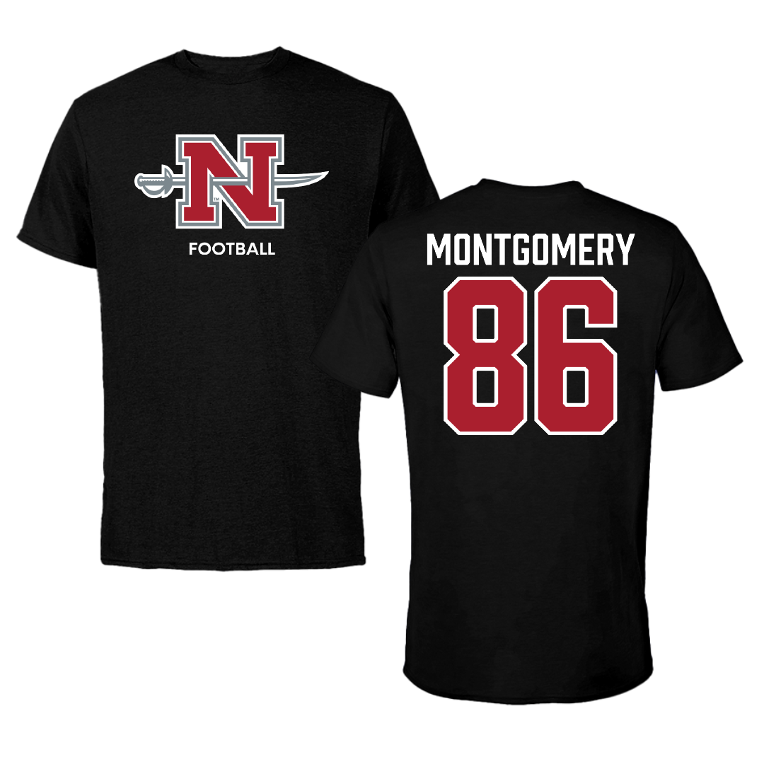 Nicholls State University Football Black Mascot Performance Tee - #86 Ty Montgomery
