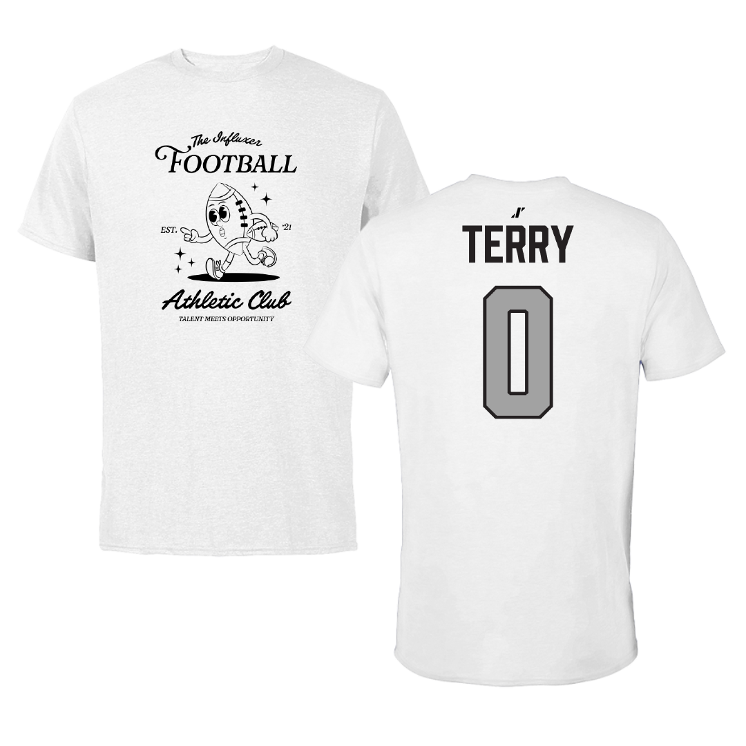 Football White Influxer Athletic Club Tee - #0 Xavier Terry