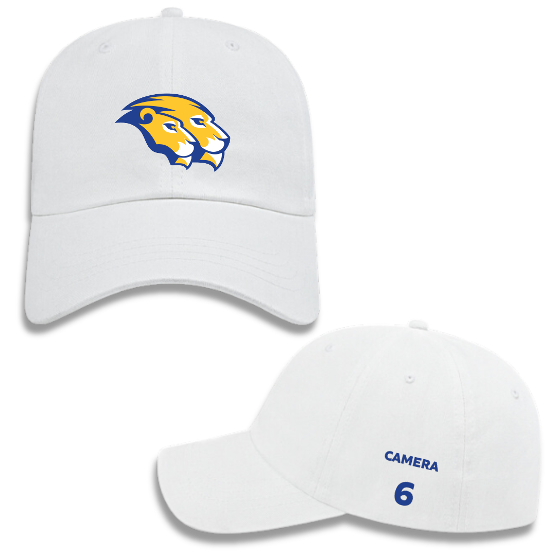 Hofstra University Baseball White Hat - #6 Dom Camera