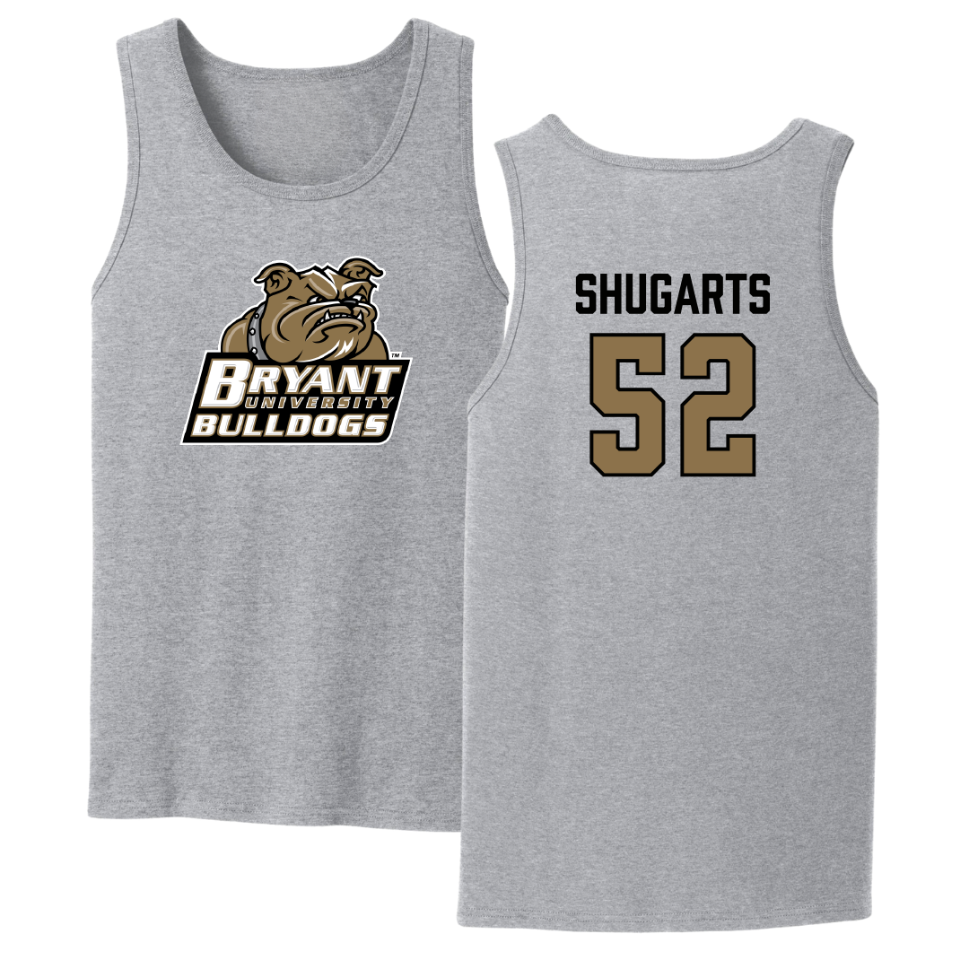 Bryant University Football Sport Gray Tank Top - #52 Beau Shugarts