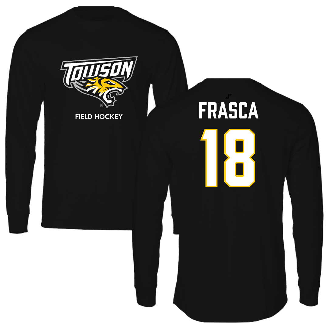 Towson University Field Hockey (W) Black Long Sleeve - #18 Sophia Frasca