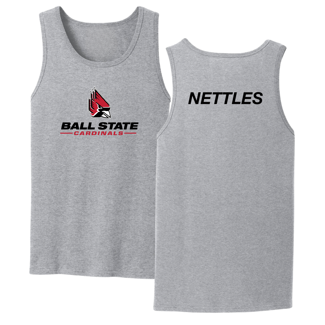 Ball State University TF and XC Sport Gray Tank Top - Kenli Nettles