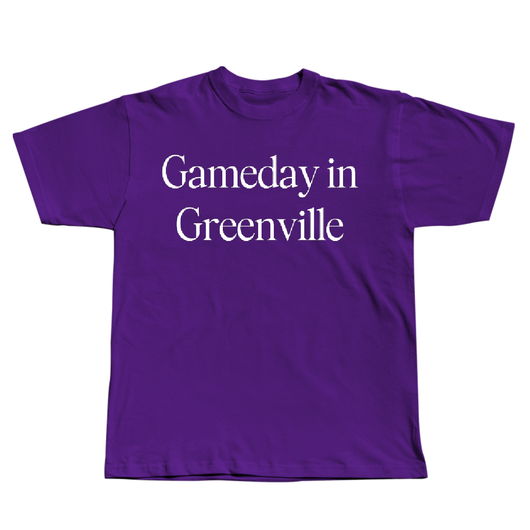 Furman University Football Purple Gameday Tee - #28 Eddie Jackson III