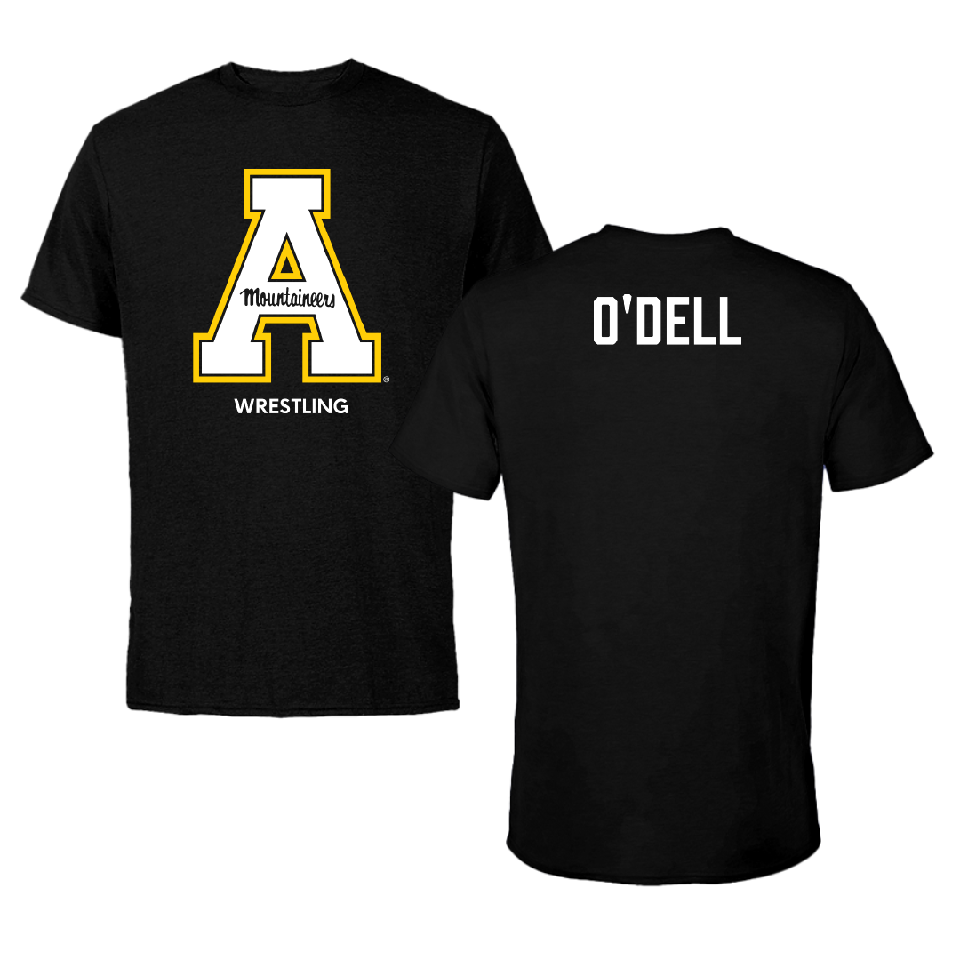 Appalachian State University Wrestling (M) Black Performance Tee - Kailan O'Dell