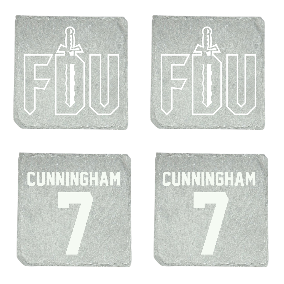 Fairleigh Dickinson University-Metropolitan Campus Softball Stone Coaster (4 Pack)  - #7 Riley Cunningham