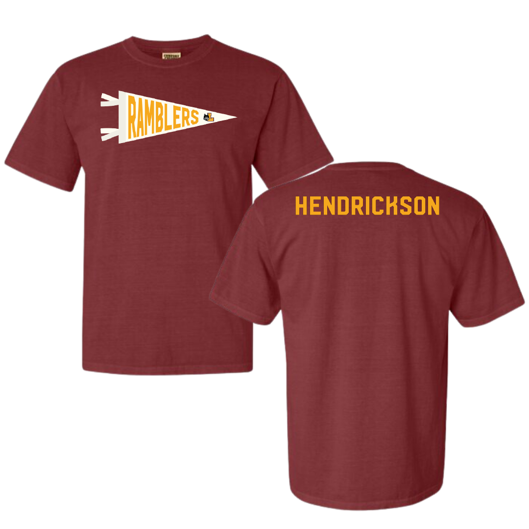 Loyola University-Chicago TF and XC Maroon Pennant Comfort Colors Tee - Fran Hendrickson