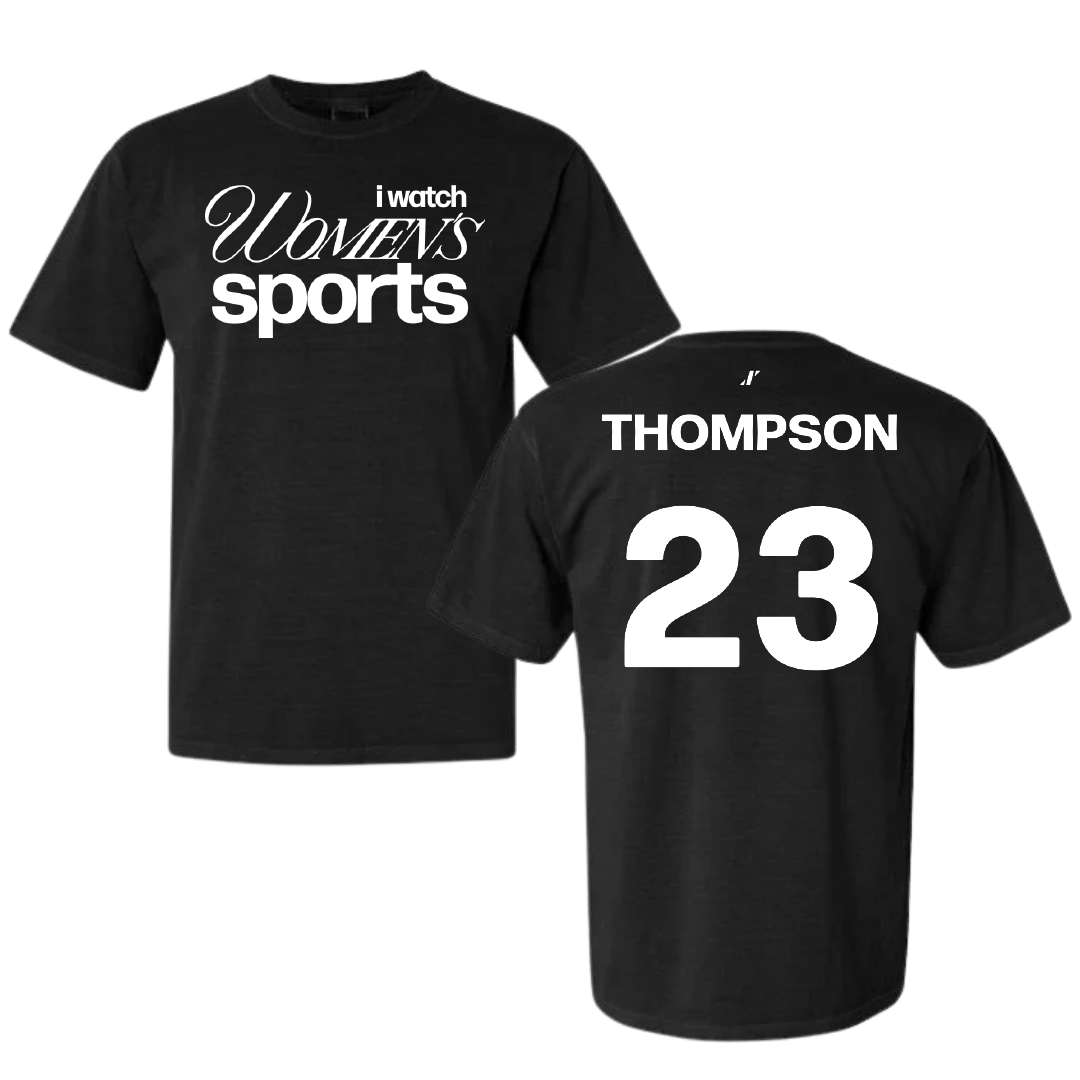 King University Basketball Black WHM Comfort Colors Tee - #23 Sarah Thompson